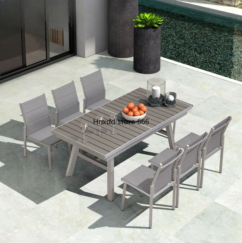 Outdoor courtyard outdoor leisure table and chair combination image 2