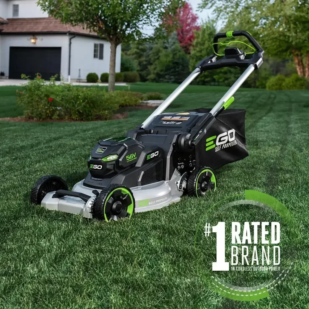 Power+ LM2206SP 56-Volt 22-Inch Aluminum Deck Select Cut Self-Propelled Cordless Lawn Mower