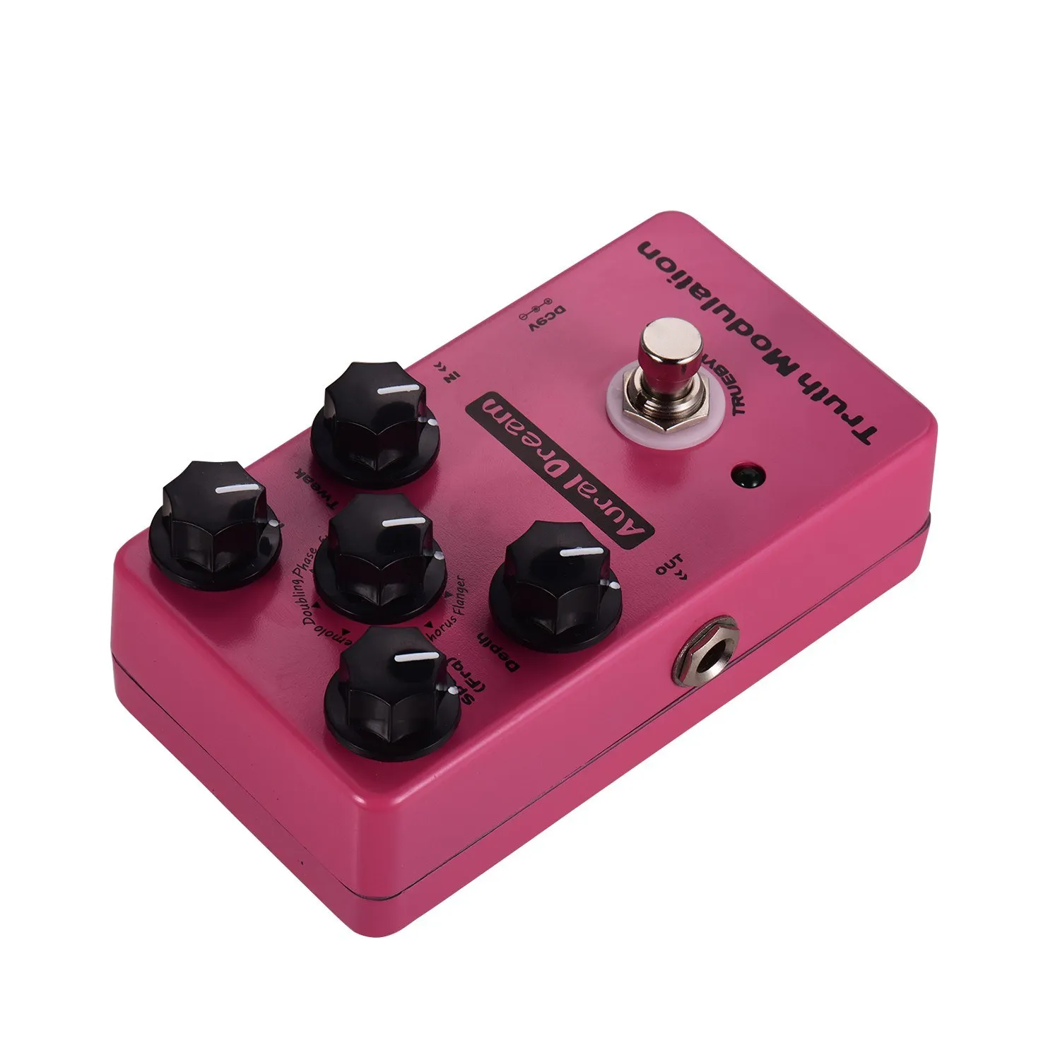 دواسة تأثير الجيتار ذات التعديل الحقيقي 8 أوضاع صوت بما في ذلك Flanger/Chorus/Vibrato/Tremolo/Doubling/Phase/Ring/Pitchshift الألومنيوم