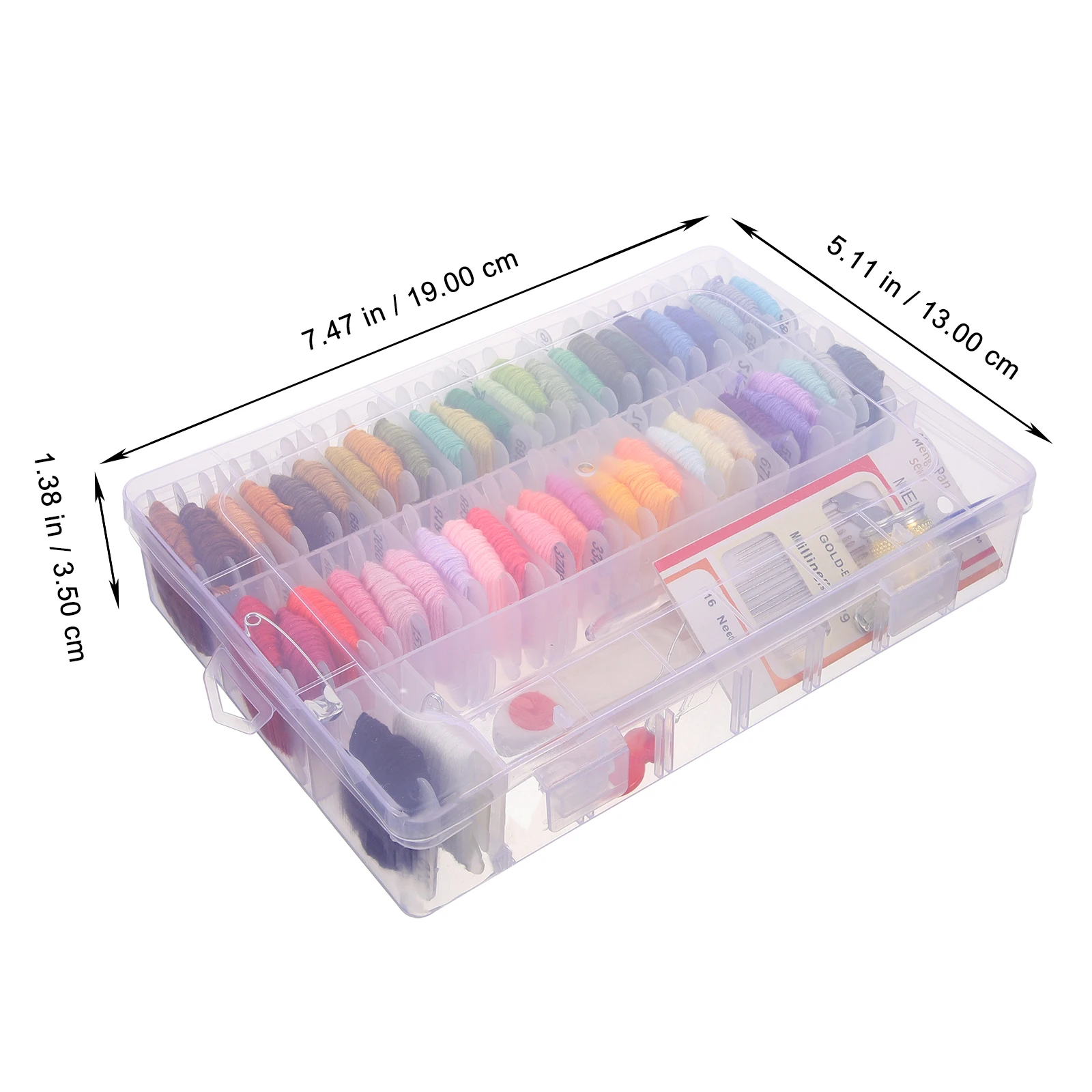 

Embroidery Kit 50Diy Wool Thread Cross Stitch Beginner Kit With Plastic Box For Holiday Gift Handicraft Lovers
