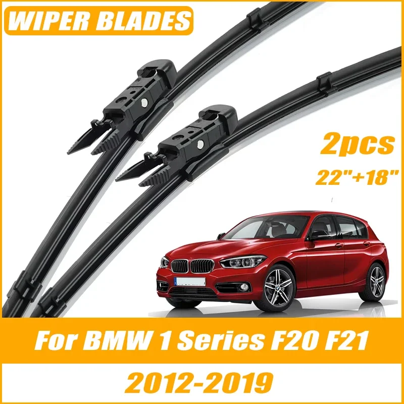 2 шт. передних дворников для BMW 1 серии F20 F21 2012-2019, щетки для очистки лобового стекла, автомобильные щетки для стеклоочистителя 22