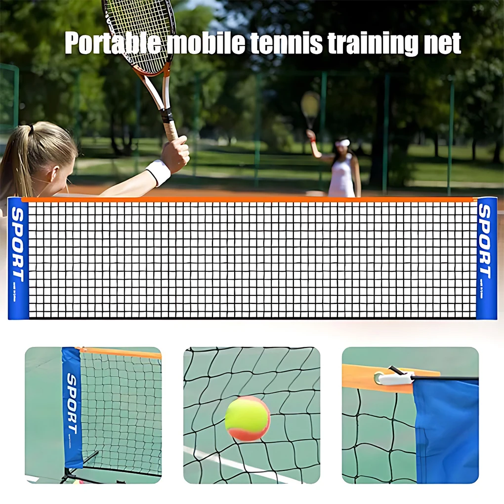 Blue Tennis Multi-purpose Net Enjoy Multi-sport Fun Anywhere Robust Polyester Volleyball Net As Shown