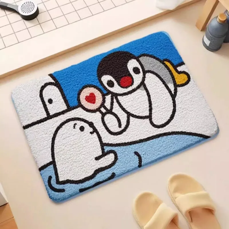 Seria Pingu imitacja kaszmiru dywanik podłogowy toaleta łazienka chłonna kuchnia antypoślizgowa mata pod stopy pluszowe drzwi