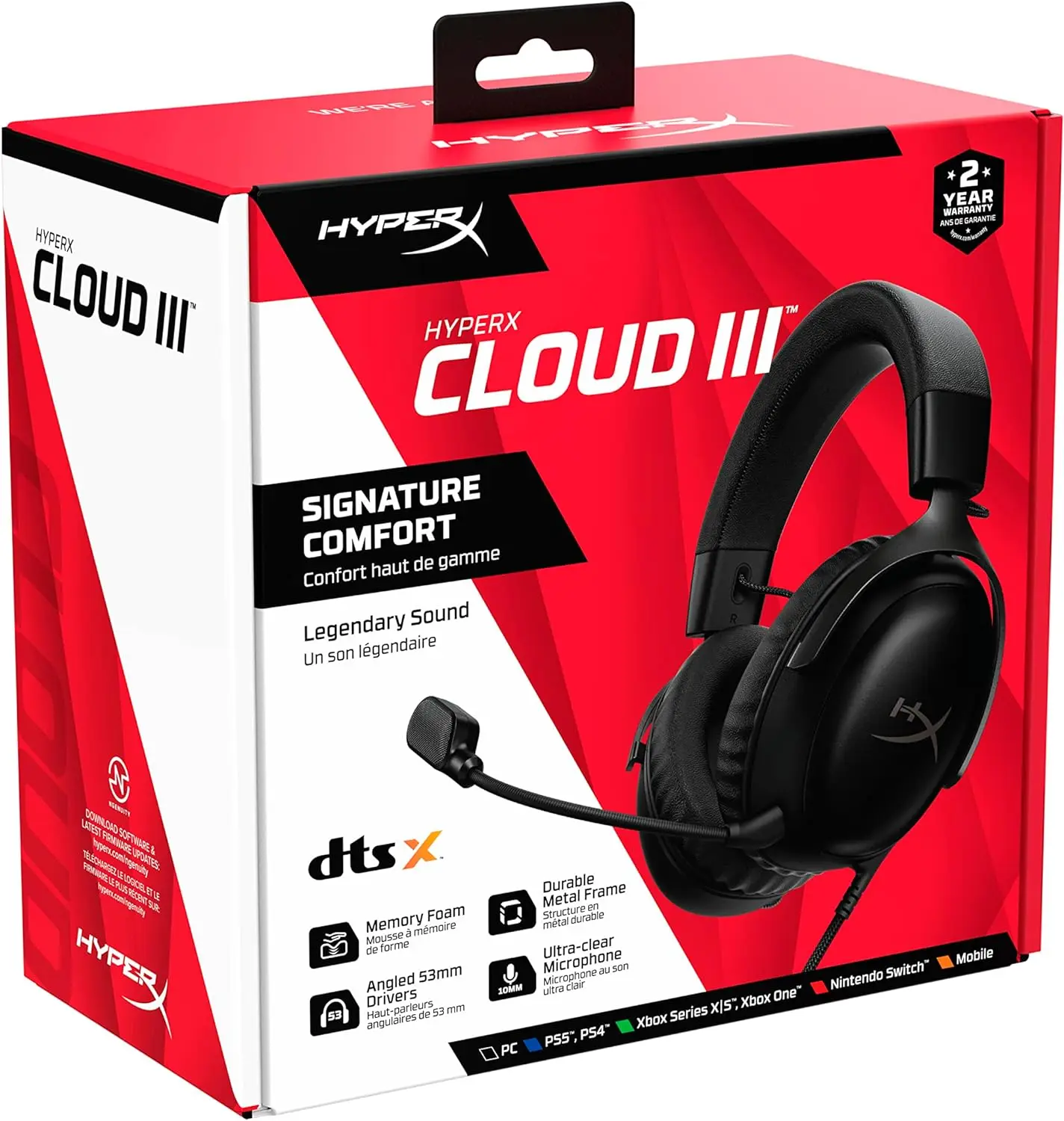 Hyper X Cloud III  Wireless Gaming Headset for  PC, PS5, Xbox Series X|S