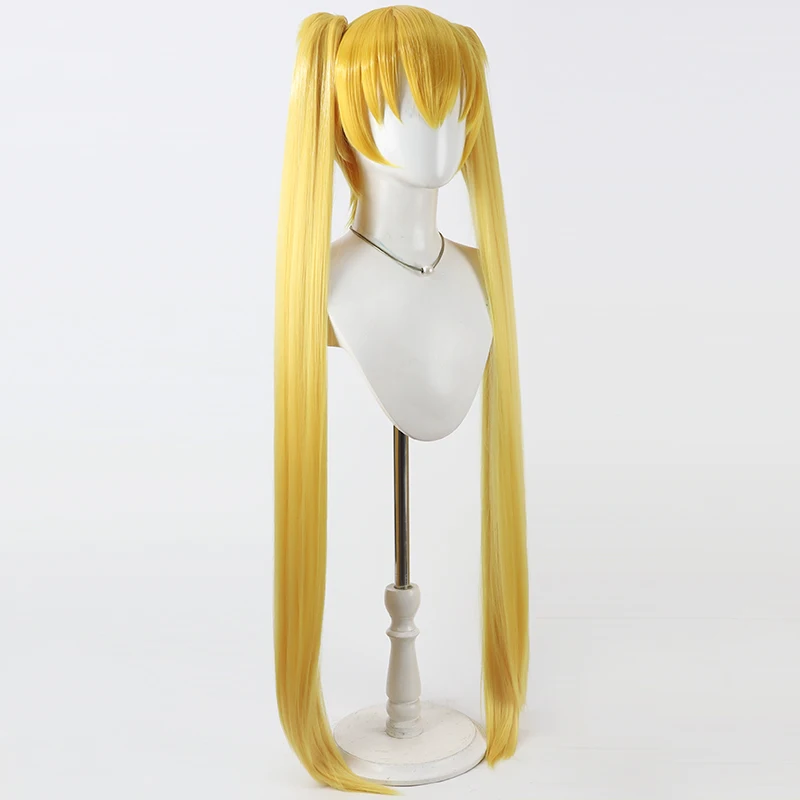 อะนิเมะพริตตี้เคียว เคียว ซันไชน์ คอสคอสเพลย์วิกผมฮาโลวีนปาร์ตี้คาร์นิวัลอุปกรณ์ประกอบฉากผมสังเคราะห์เส้นใยทนความร้อน + หมวกวิกผม