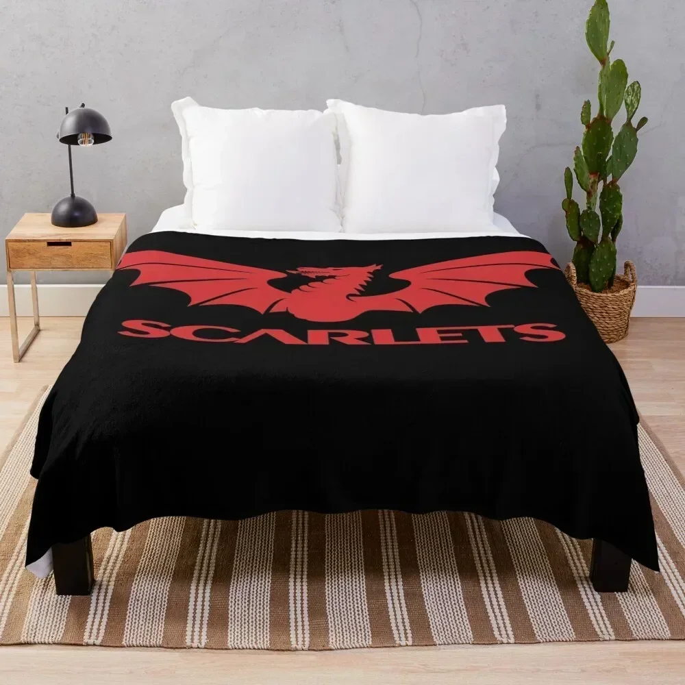 scarlets rugby Throw Blanket valentine gift ideas Extra Large Throw Soft Big For Baby Blankets