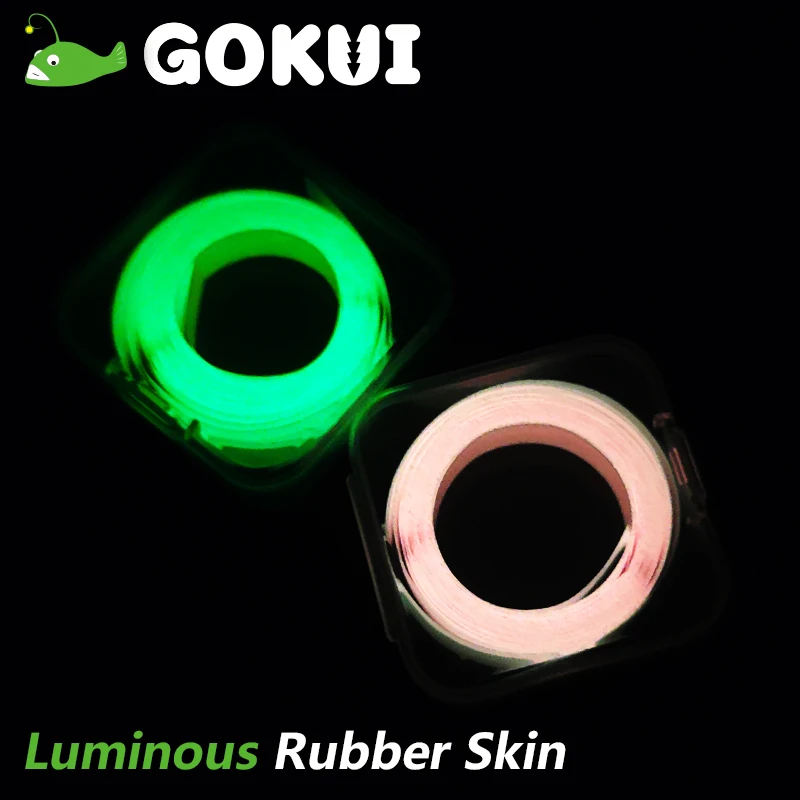 5m/pcs Luminous Sabiki Skin Biomimetic Fish Skin Ribbon Glow Rubber Tape Fly Fishing Materials Sabiki Rig Fishing Accessories