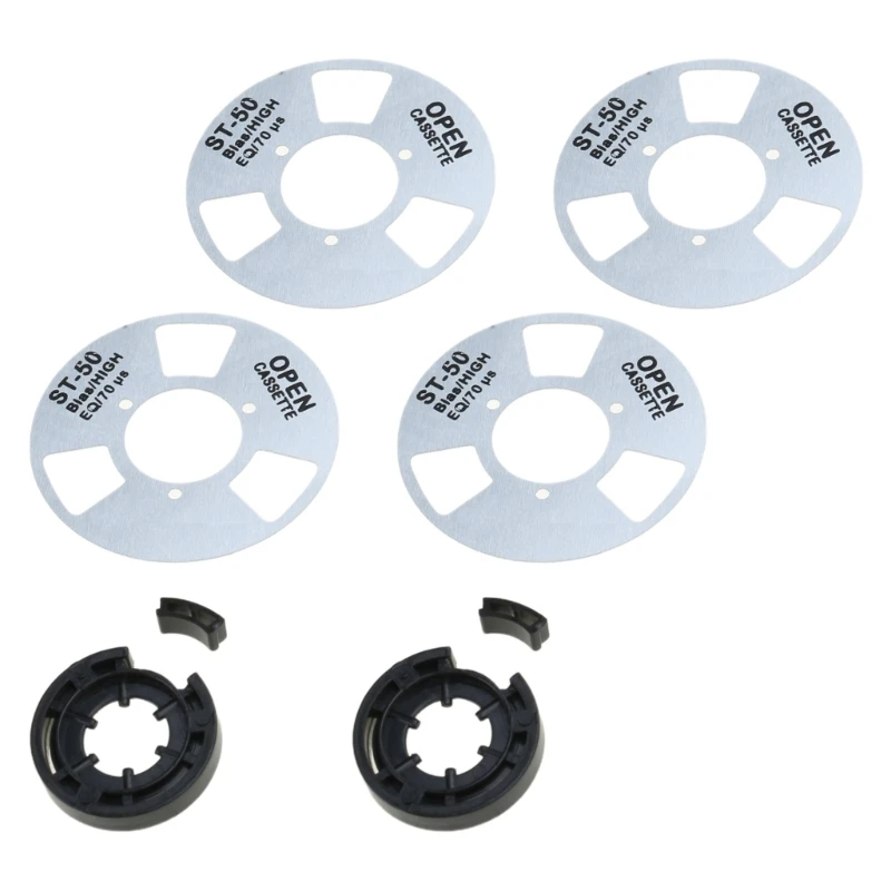 Cassetes bobina a bobina com componentes metálicos Mini cassetes metal para alto-falante