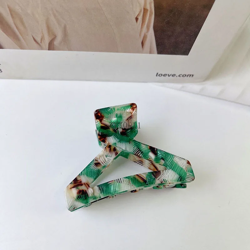 * جديد المتخصصة تصميم الرجعية 6.5 سنتيمتر الثلاثي الجوف الملونة العنب كليب عالية الجودة حمض الخليك القرش كليب إكسسوارات الشعر