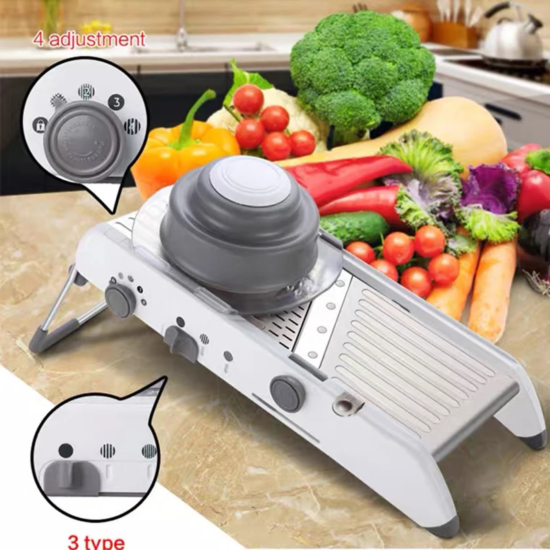 Vegetable Kitchen Tool Slicer Menual Vegetable Cutter Professional Adjustable Stainless Steel Grater Accessories