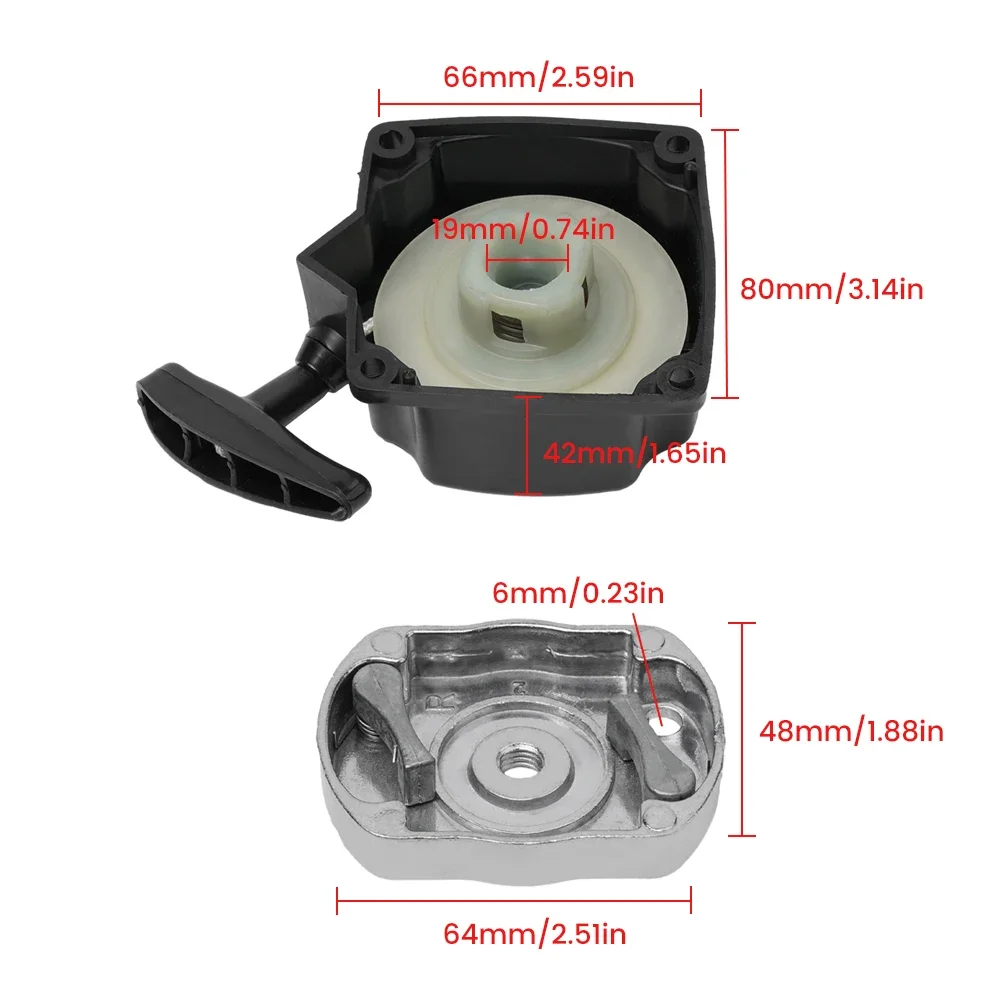 Accessories Pull Starter For 47cc 49cc Engine For 47cc 49cc engine Lawnmower New Parts Plastic Practical Quality