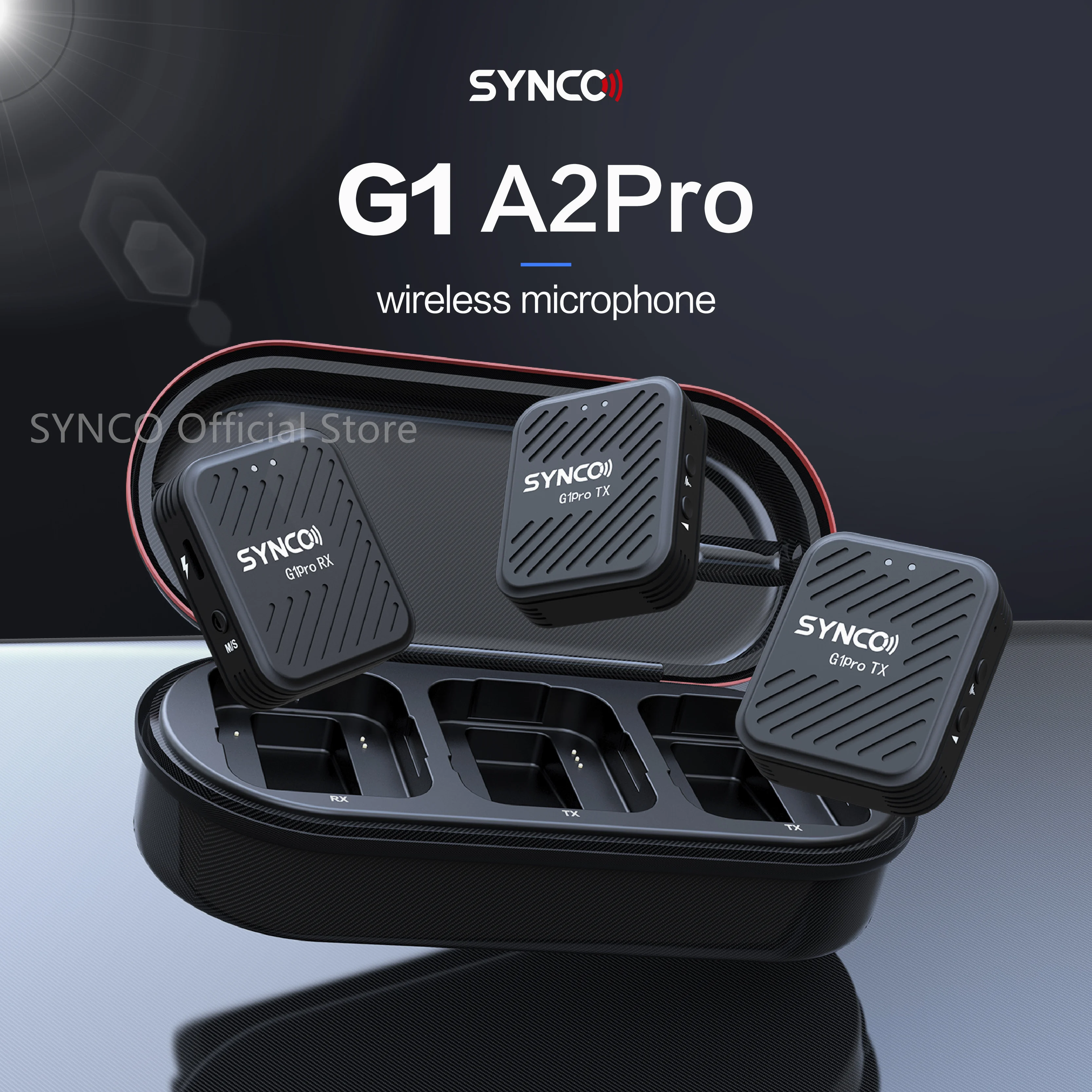 

Synco G1 A1 A2 Pro Wireless Lapel Microphone Lavalier Mic Noise Reduction Live Interview Mobile Phone Recording for iPhone TypeC