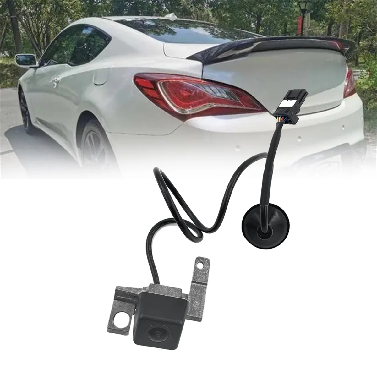 Câmera de backup de visão traseira do carro, apto para Hyundai Genesis 2008-2014, Reserve Park Assist, 95760-3M061, 957603M061