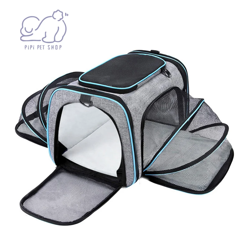 Cats and Dogs Carry Outdoor Travel  Breathable Expandable Collapsible Pet Tote With Comfortable Shoulder Straps Accessories