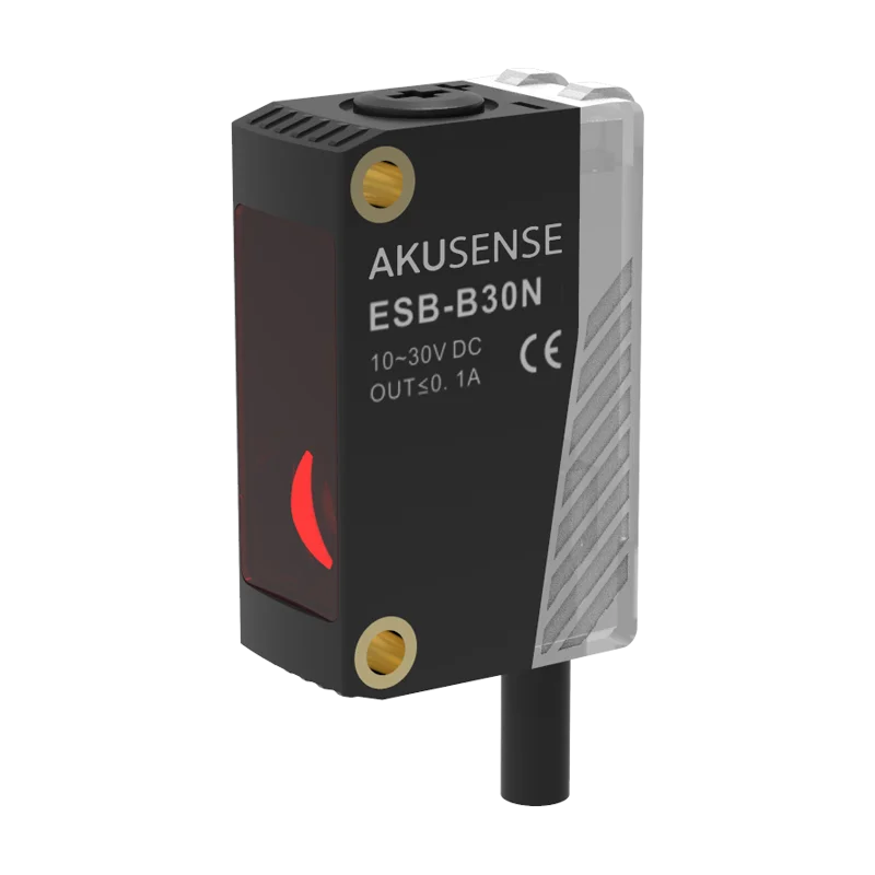 

AKUSENSE ESB-B30N IP67 Background Suppression Diffuse Reflection NPN Open Collector Square Photoelectnc Sensor