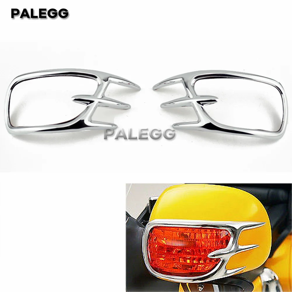 Chrome indicator edge accent sleeve tag for Honda Goldwing GL1800 2001-2011 ABS plastic chrome plated modified parts