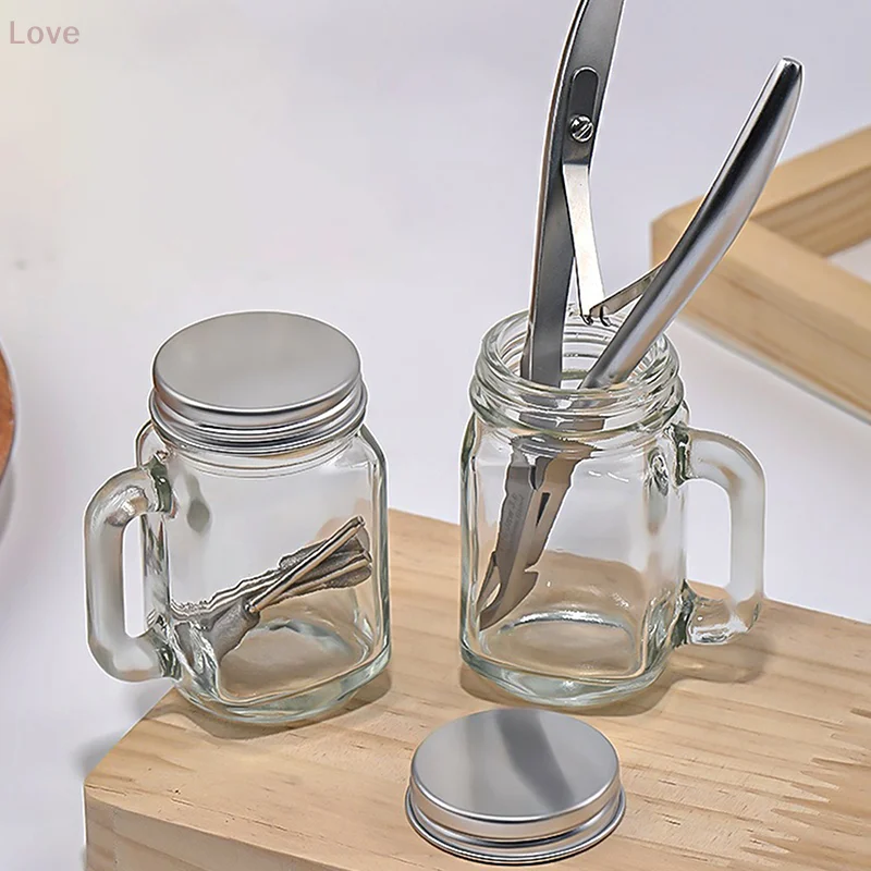 كريستال زجاج مسمار الفن الكؤوس غسل فرشاة الحاويات الاكريليك مسحوق طبق سائل صغير صالون حامل مانيكير اكسسوارات أداة #2