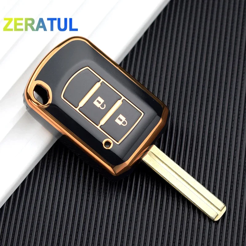 2/3 Buttons TPU Car Key Cover Case Bag For Mitsubishi ASX ASH Outlander Lancer EX Galant Pajero L200 Shell Fob Protector