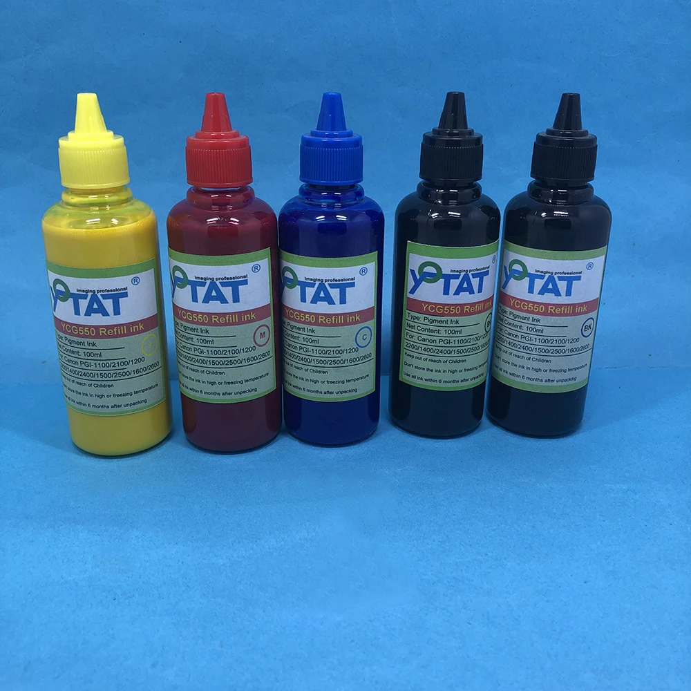 YOTAT Pigment Ink for Canon PGI-2100 PGI-2200 PGI-2300 PGI-2400 PGI-2700 PGI-2800 PGI-2900 PGI-1600 PGI-1400 PGI-2500 PGI-2600