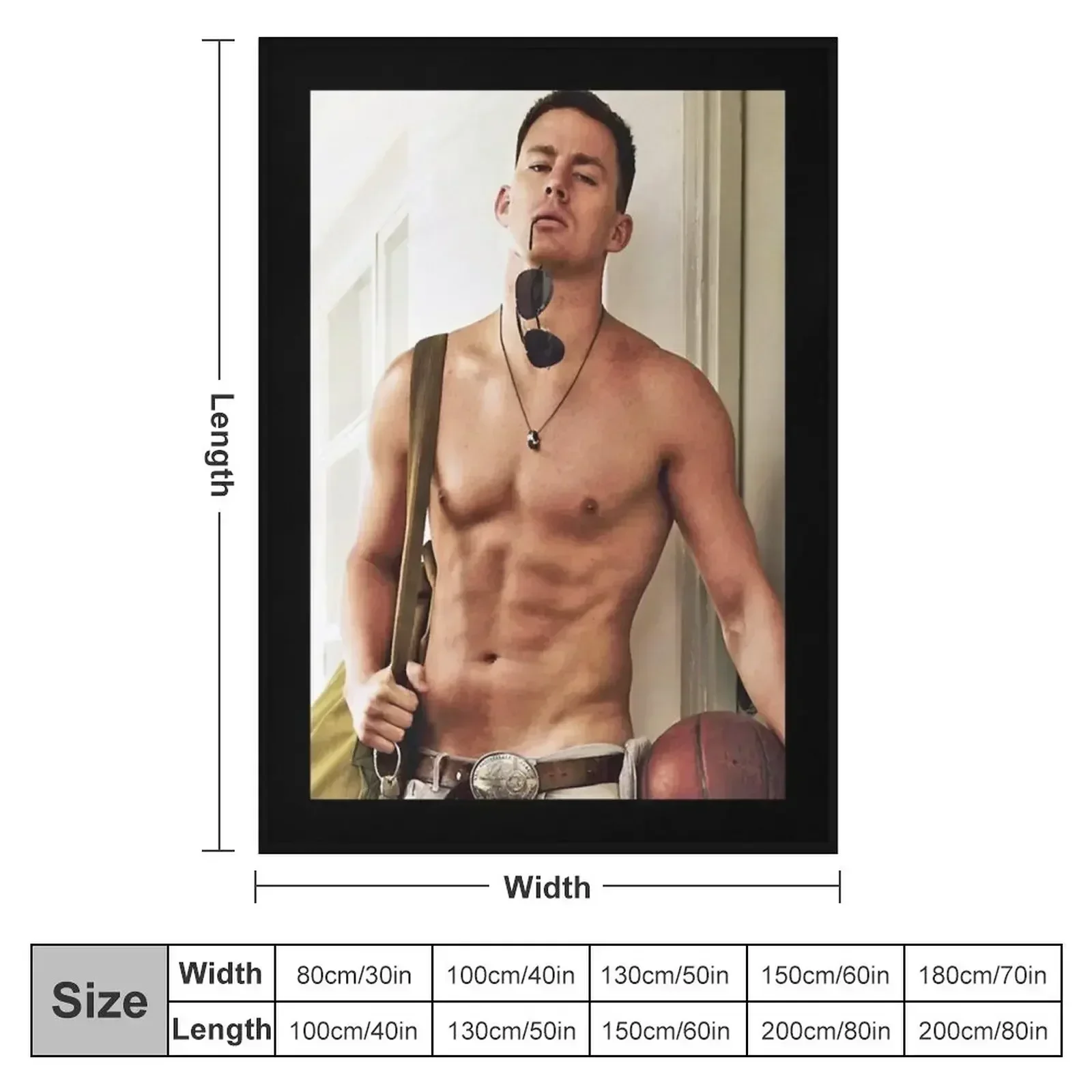 Channing Tatum Shirtless Classic Throw Blanket Soft Plush Plaid christmas decoration Blankets