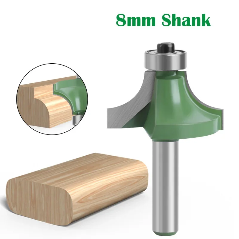 

1pc Wood Router 8mm Shank Straight End Mill Trimmer Cleaning Flush Trim Corner Round Cove Box Bits Tool Milling Cutter