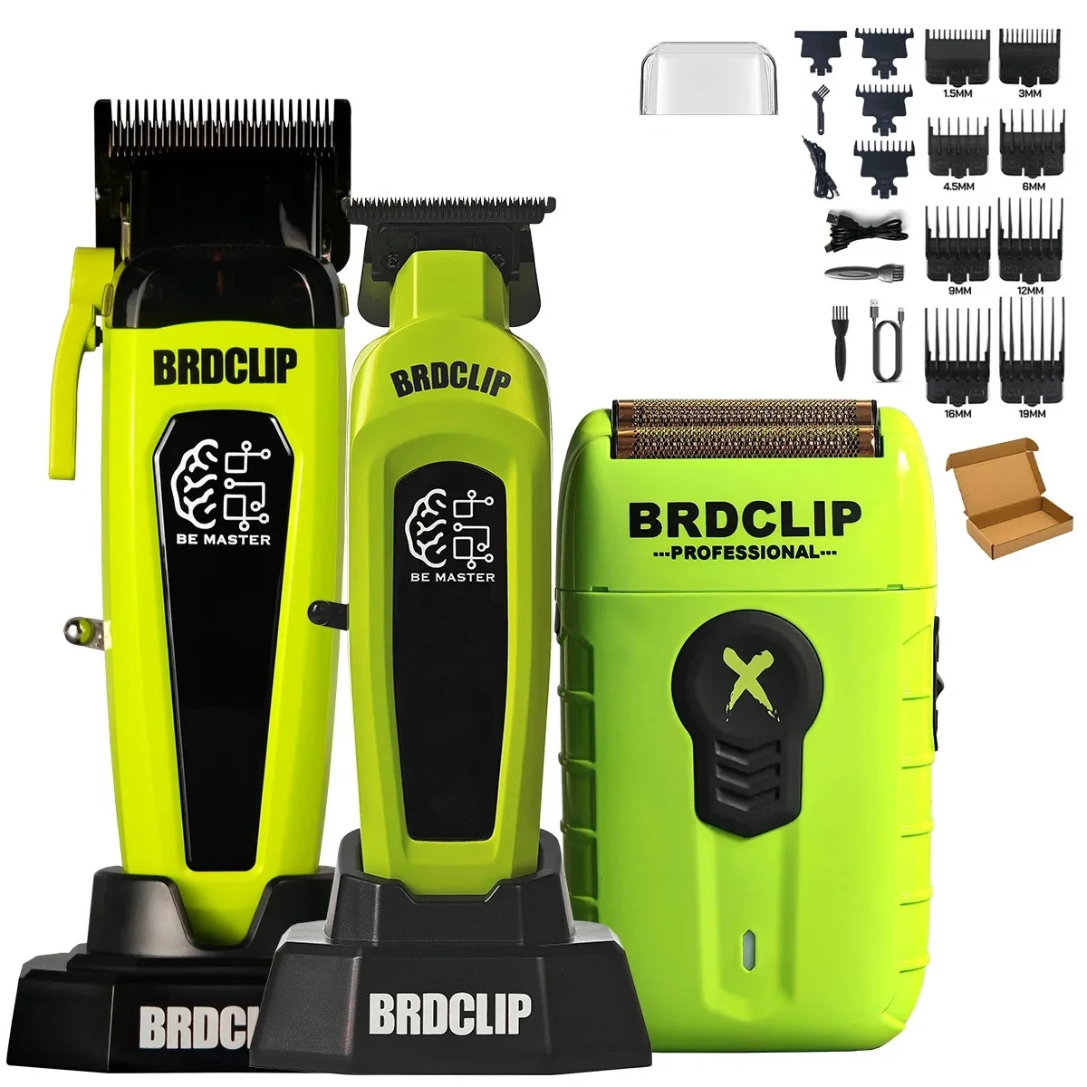 BRD 106 107 609 BRDCLIP Professioneller elektrischer Haarschneider Haarschneider DLC-Klinge mit Basis 7500 U/min 8000 U/min 7000 U/min Friseurset