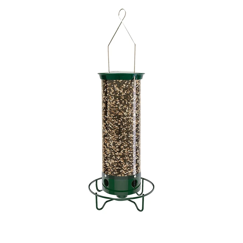 Proof Wild Bird Feeder Metal Bird Feeder Window Bird Feeder With Weight Activated Rotating Perch - Seed Capacity