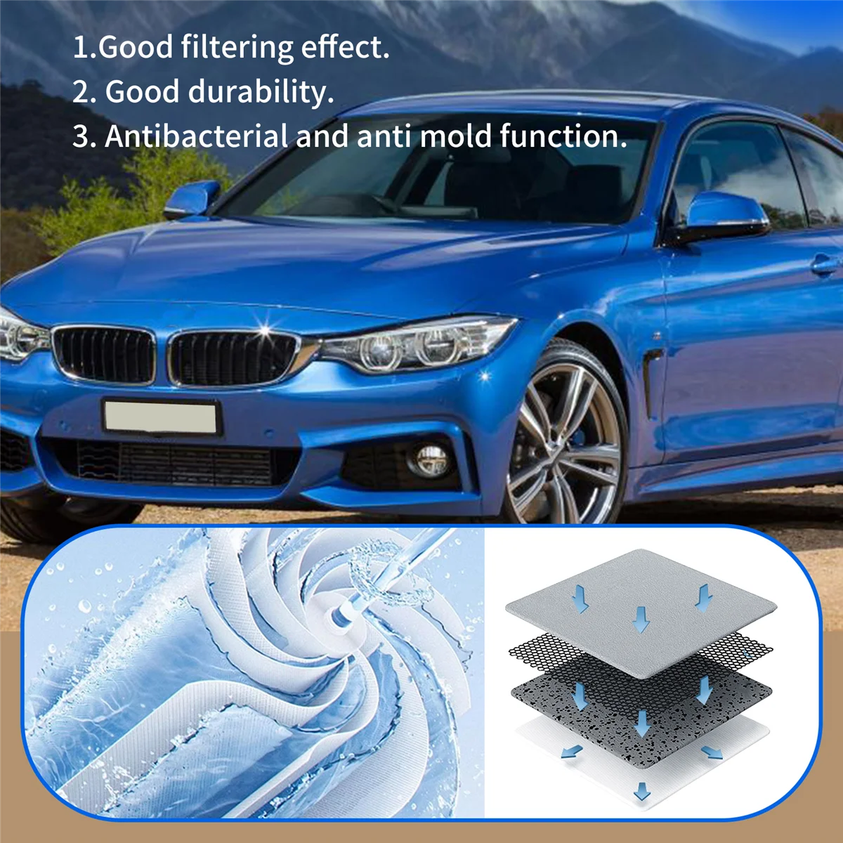 Filtro de aire para BMW:E46 316I 318I 318Xi/BWM Serie 3 E46 316I 316Ci 316Ti 318I 318Ci 318Ci 13717503141