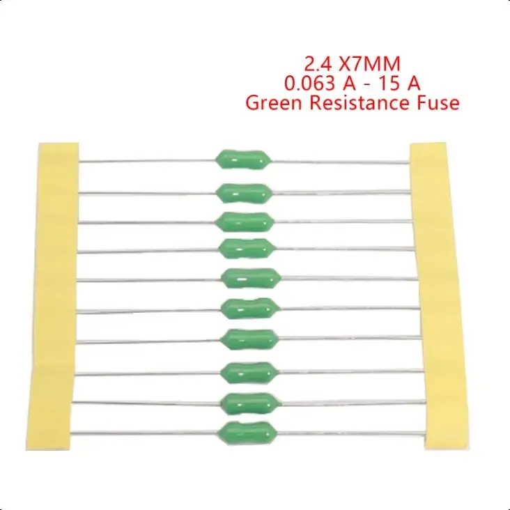 【10PCS】Fast Blow PICO Resistance Fuse 0.062A-15A 2.4X7MM 0.25A 0.5A 1A 1.5A 2A 3A 4A 5A 7A 10A 15A Axial Lead Fuse