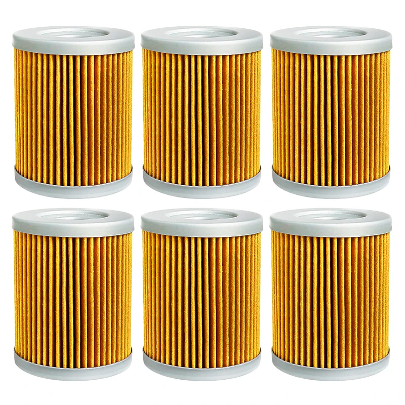 2/4/6 pcs Cyleto Motorcycle Oil Filter For Yamaha CP250 CP 250 Morphous Majesty YP250 YP 250 Grand YP400 Xmax YP 400 X-Max 04-20