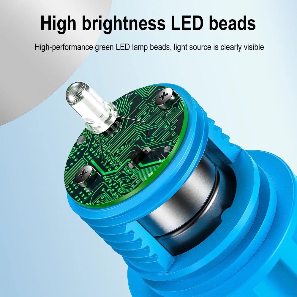 Mini baliza estroboscópica de buceo subacuática de 150M, luz de señal de buceo con batería LR44, luz intermitente de buceo nocturno