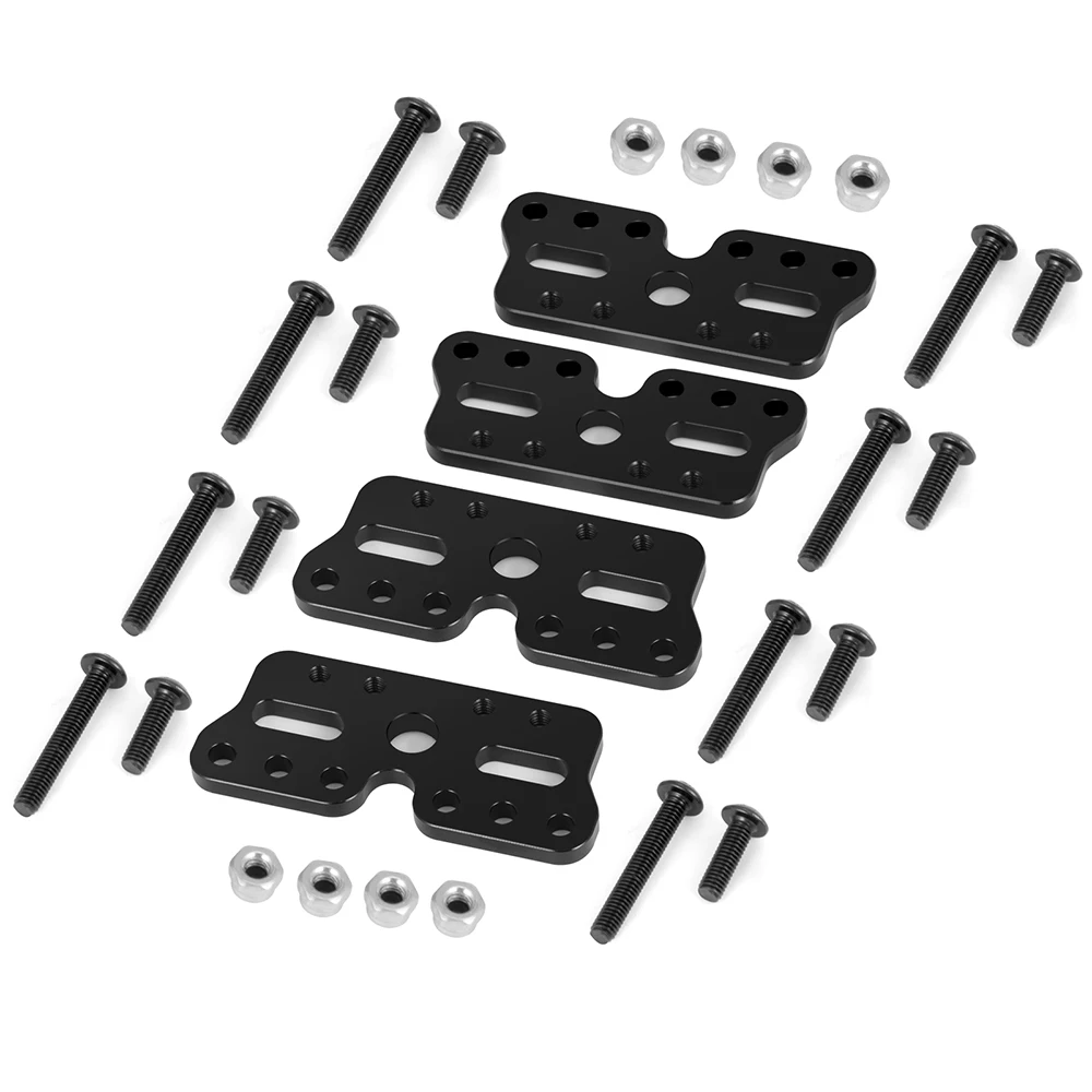 YEAHRUN 4Pcs Aluminum Alloy Front Rear Shock Towers Mount for Tamiya 1/10 Clod buster 4x4x4 Monster Truck Model Upgrade Parts