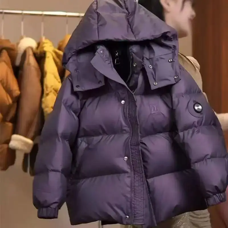 Winterjacke für Jungen, dicke warme Kapuzenjacke für Kinder, winddichte Freizeitjacke für Mädchen, Schule, kaltes Wetter, Oberbekleidung, 4-12 Jahre – Detail 11