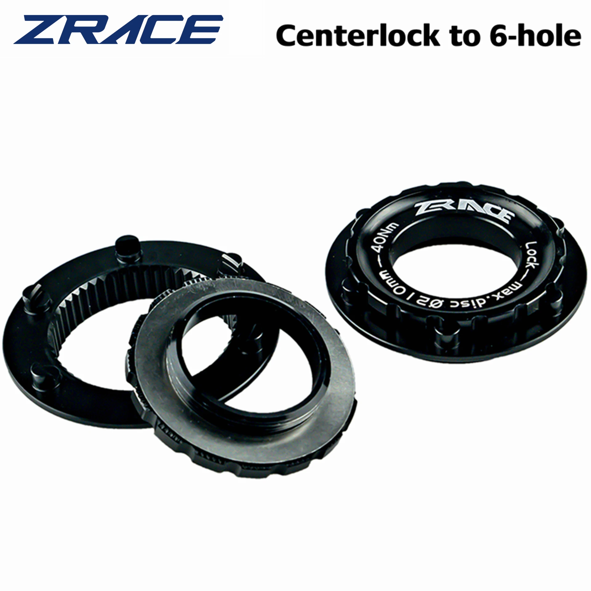 ZRACE Centerlock to 6-hole Adapter, Center Lock conversion 6 hole Brake Disc, Center Lock for 6 Bolt, SM-RTAD05 / SM-RTAD10