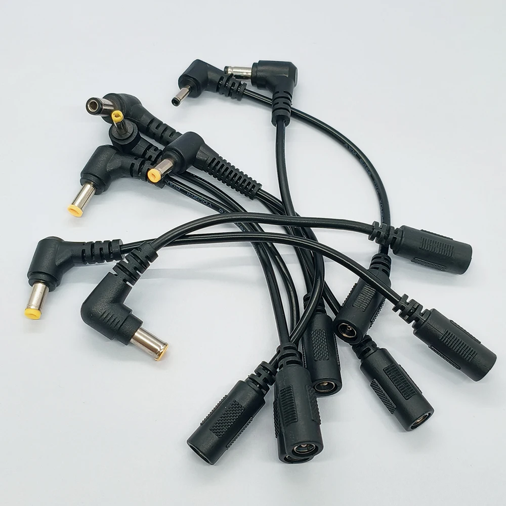 2 Stück DC-Stromadapter-Stecker L-förmig 5.5*2.1/2.5 Buchse auf Stecker Winkelstecker 3.5*1.35 4.0*1.7 4.8*1.7 5.0*3.0 5.5*1.7 6.3*3.0 – Detail 6