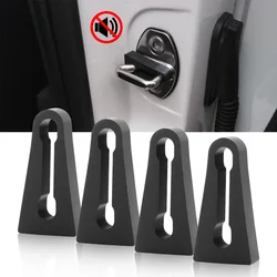 4PCS Shock Absorber Rubber For VW Audi Skoda Seat Car Door Lock Buffer Damping Seal Pad Deadener Quiet Replacement Accessories