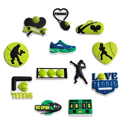 Hot Sale Sport Tennis Shoe Charms for Crocs Accessories Decorations Sandals Shoe Pins Kids Women Party Favor Gift