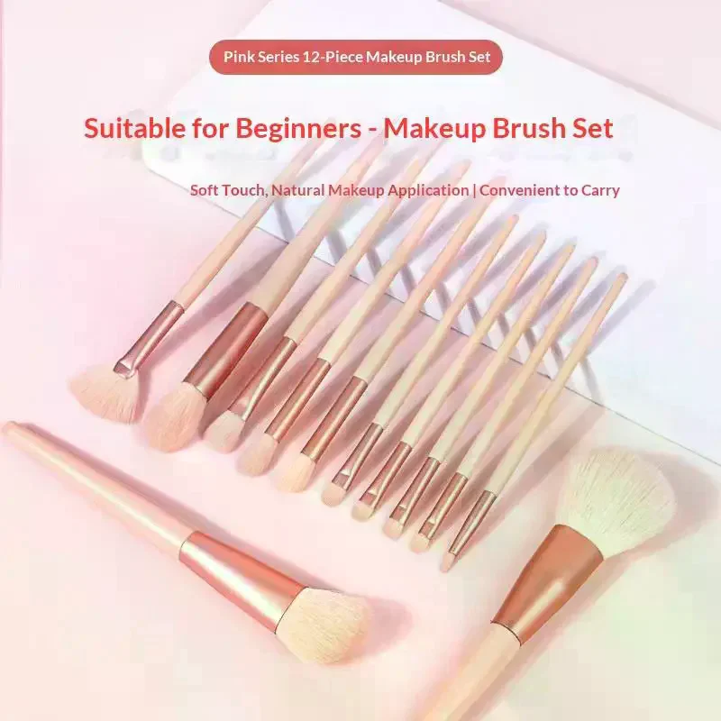 

12Pcs Soft Fluffy Makeup Brushes Set Eye Shadow Foundation Women Cosmetic Powder Blush Blending Beauty Make Up Beauty Tool