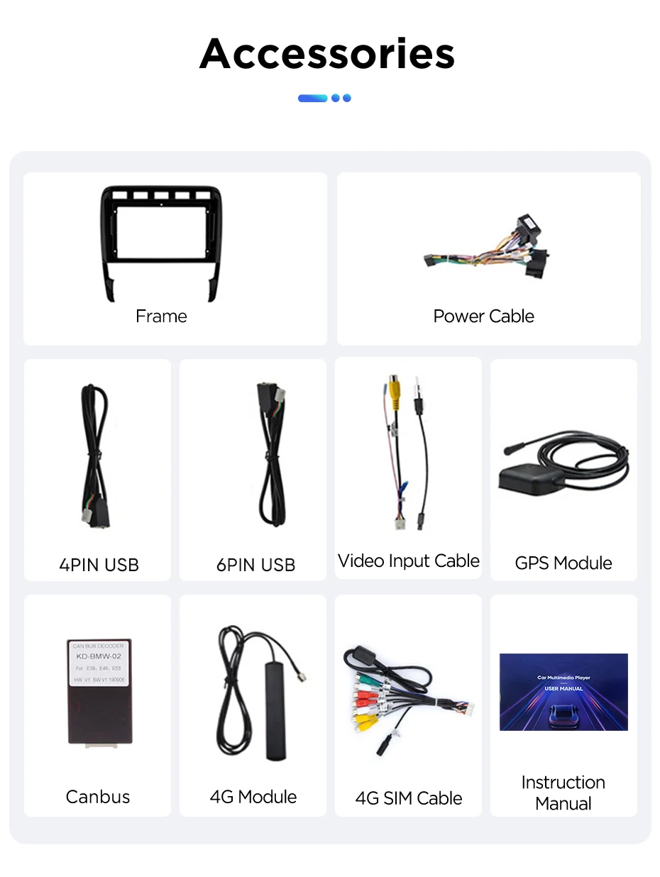 Junsun Android Auto Autoradio für Porsche Cayenne 2002 2003 2004 2005 2006 2007-2010 Multimedia Wireless Apple CarPlay Intelligente Systeme IPS Touchscreen Stereo Video Player 2 Din Autoradio Head Unit Navigation BT GPS 4G WIFI FM AM DSP RDS SWC – Detail 20