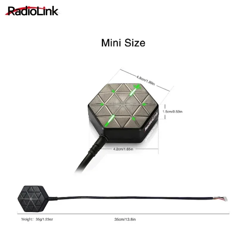 Radiolink M10N GPS SE100 Module High Positional Accuracy Work with GLONASS/BeiDou for APM PX4 Pixhawk 2.4.8 Flight Controller