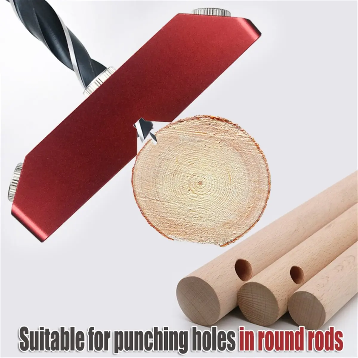 HGHO Drill Guide with 30/45/90° Angled/Straight Holes 4 Sizes Drill Jig for Woodworking Includes Bubble Level