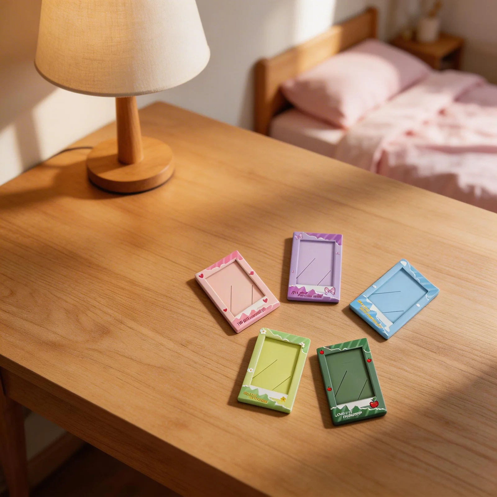 Colorful Vertical Photo Frame for 3 Inch For Instant Photos Resin Multi Color Design for Desk and Small Space Decoration