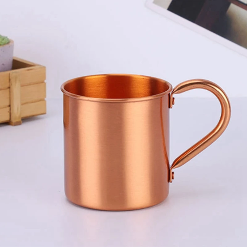 LDHL Sports Products Straight Cup Handle Cocktail Cup Pure Copper Mug