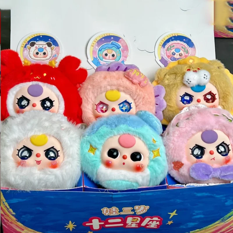 

Baby Three Twelve Constellations Plush Blind Box Tide Bag Decorative Pendant Mystery Box Kawaii Doll Surprise Toys for Girls