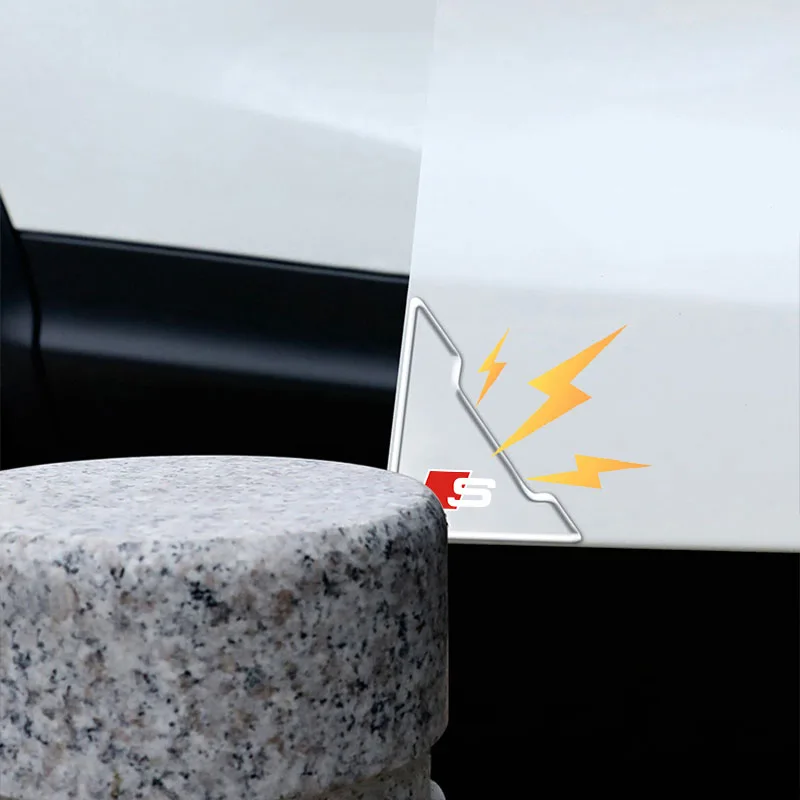 2 قطعة سيليكون باب السيارة ركن حامي المضادة للتصادم غطاء الخدش لأودي sline A3 A4 A5 A6 S7 A8 S3 S4 S5 S6 S7 S8 Q3 Q5 Q7 #6