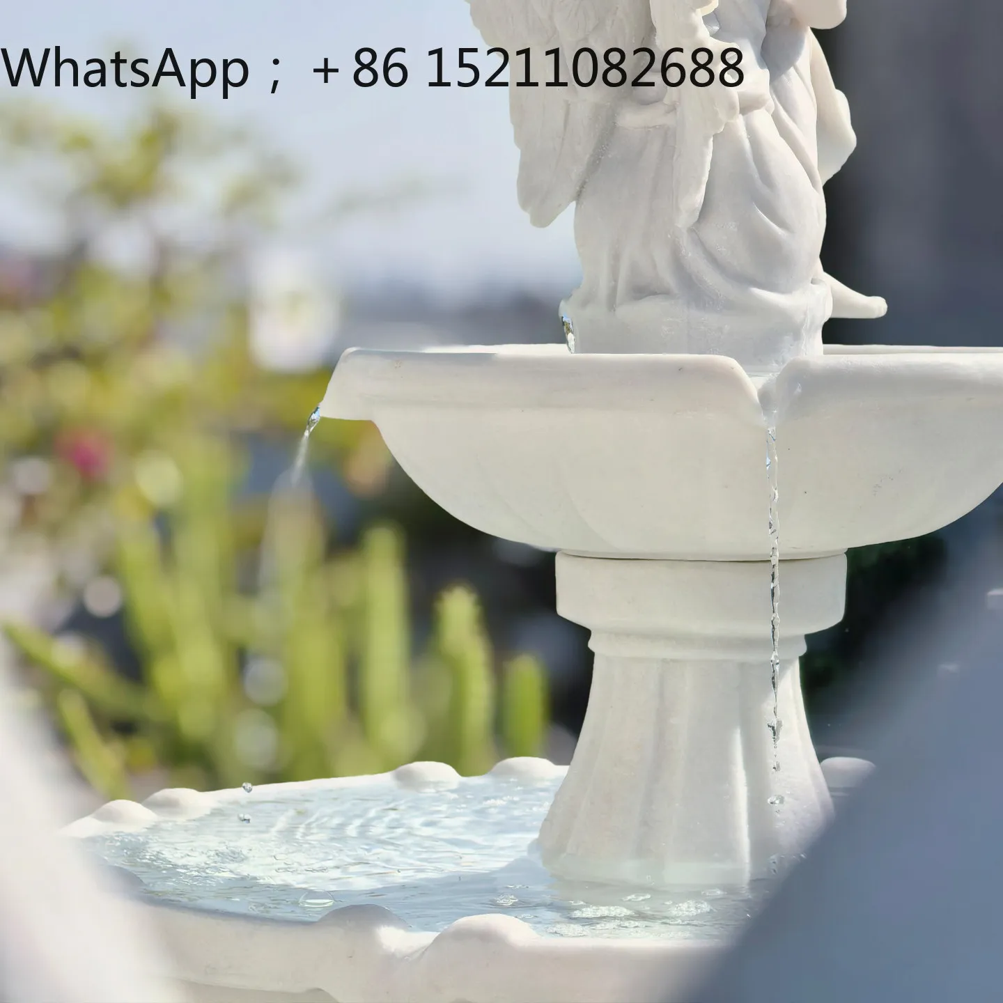 LLY flowing water fountain solar automatic circulating water large outdoor courtyard landscaping villa garden decoration