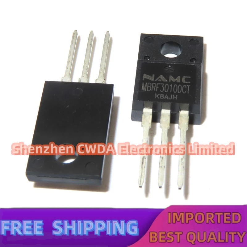 10PCS-20PCS   NAMC  MBRF30100CT 30100 TO-220F In Stock Can Be Purchased