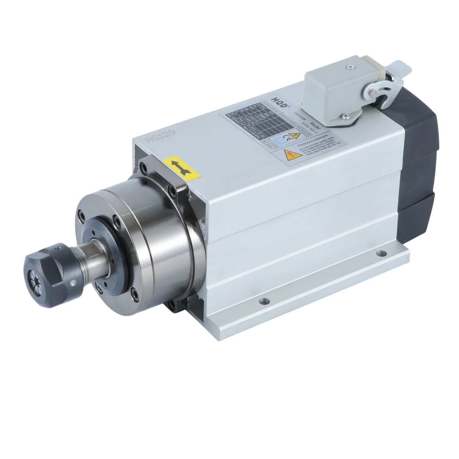 HQD GDF46-18Z-1.5 ER20 1.5KW 18000rpm 5.6A 220V Air Cooling  Spindle Motors CNC Router Spindle Motor