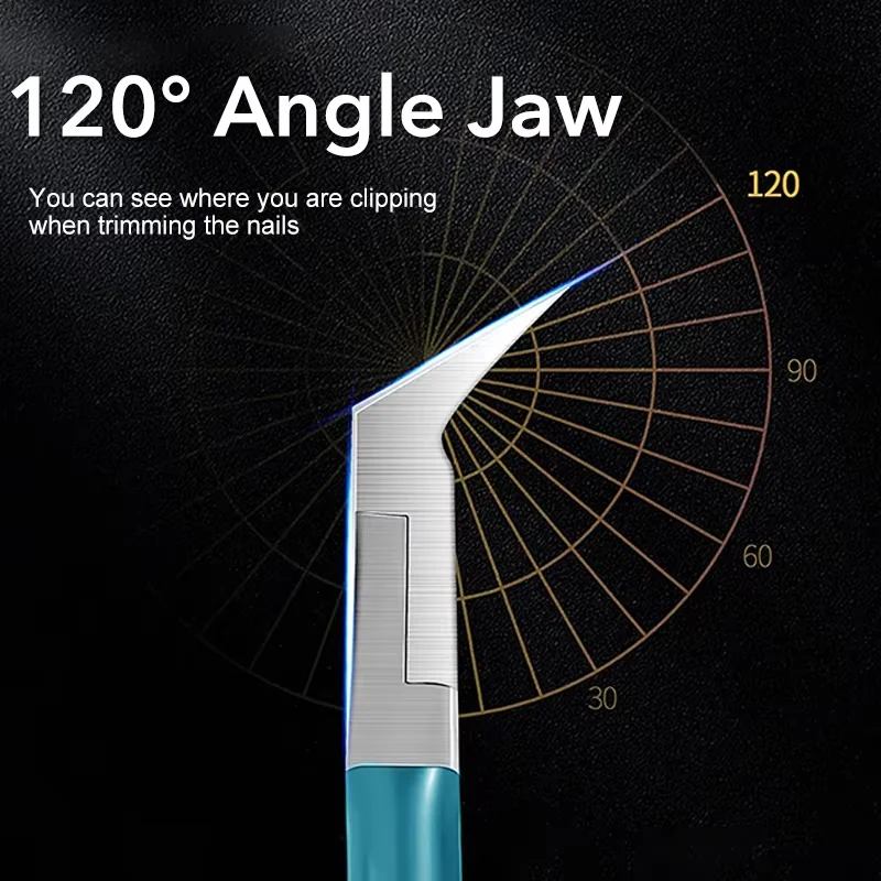 Obcinacz do paznokci u stóp na wrastające lub grube paznokcie, profesjonalny trymer do paznokci u stóp, szczypce do paznokci u stóp ze stali nierdzewnej.