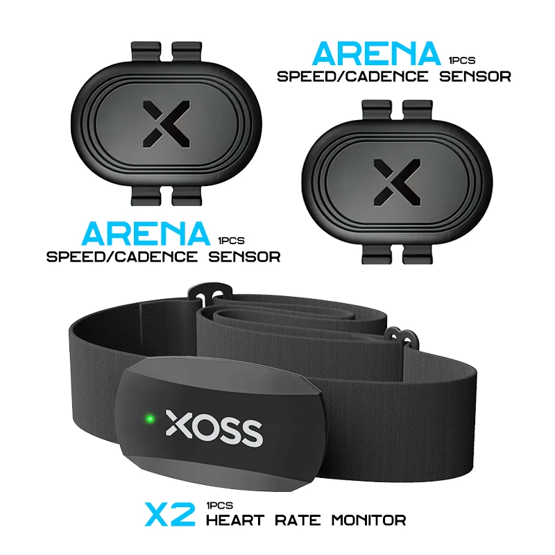 XOSS ARENA مستشعر إيقاع السرعة X2 مراقب معدل ضربات القلب للهاتف الدراجة GPS الكمبيوتر GARMIN Edge iGPSPORT BSC100s G3 G2 plus G +